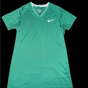 Nike Pro Combat Dri-Fit Women’s V-Neck Training Top Green Size S